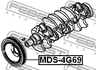 Шкив коленвала FEBEST MDS-4G69 - Фото 1