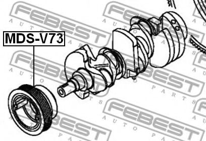 Шкив коленвала FEBEST MDS-V73 - Фото 1
