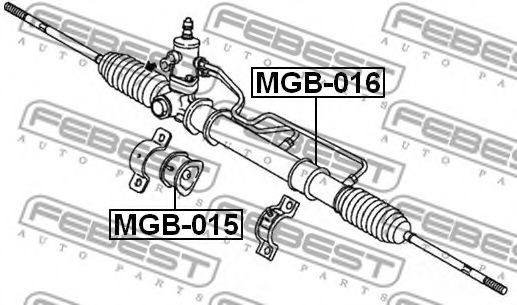 Сайлентблок рулевого механизма FEBEST MGB-015 - Фото 1