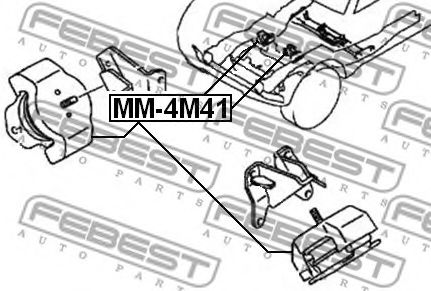 Подушка двигателя FEBEST MM-4M41 - Фото 1