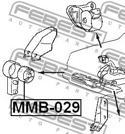 Подушка двигателя FEBEST MMB-029 - Фото 1