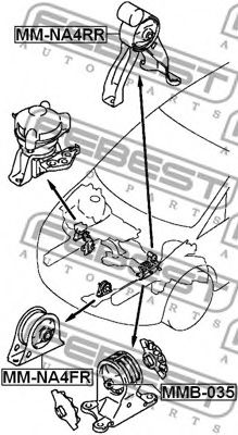 Подушка двигателя FEBEST MMB-035 - Фото 1
