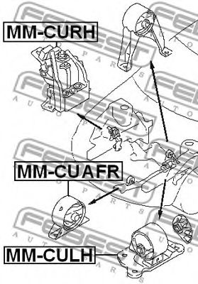 Подушка двигателя FEBEST MM-CUAFR - Фото 1
