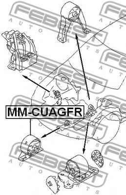 Подушка двигателя FEBEST MM-CUAGFR - Фото 1