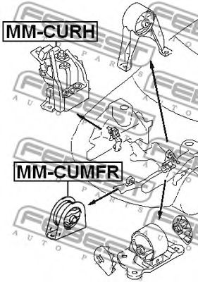 Подушка двигателя FEBEST MM-CUMFR - Фото 1
