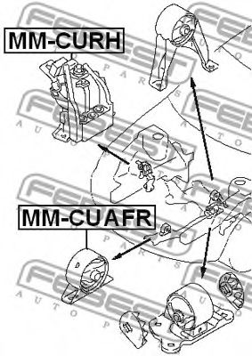 Подушка двигателя FEBEST MM-CURH - Фото 1