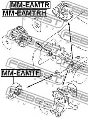 Подушка двигателя FEBEST MM-EAMTR - Фото 1