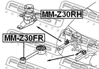 Подушка двигателя FEBEST MM-Z30FR - Фото 1