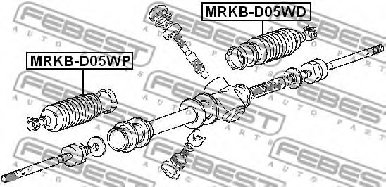 Пыльник рулевой рейки FEBEST MRKB-D05WP - Фото 1