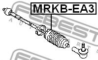 Пыльник рулевой рейки FEBEST MRKB-EA3 - Фото 1