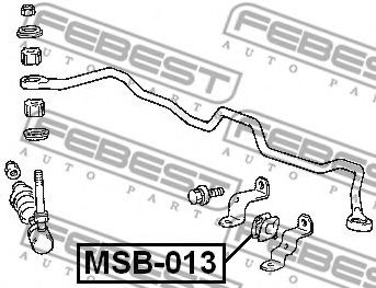 Опора, стабілізатор FEBEST MSB-013 - Фото 1