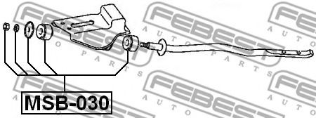 Сайлентблок важеля FEBEST MSB-030 - Фото 1