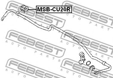 Опора, стабилизатор FEBEST MSB-CU20R - Фото 1