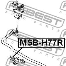 Опора, стабілізатор FEBEST MSB-H77R - Фото 1