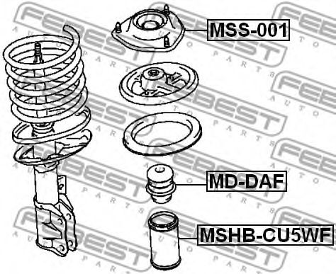 Опора амортизатора FEBEST MSS-001 - Фото 1