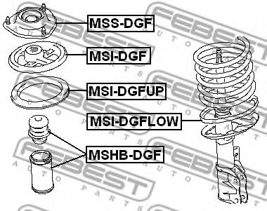 Опора амортизатора FEBEST MSS-DGF - Фото 1