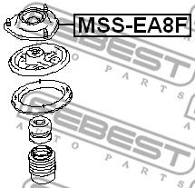 Опора амортизатора FEBEST MSS-EA8F - Фото 1