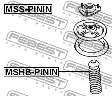Опора амортизатора FEBEST MSS-PININ - Фото 1