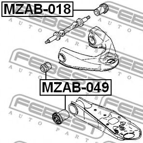 Сайлентблок рычага FEBEST MZAB-018 - Фото 1