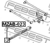 Сайлентблок рычага FEBEST MZAB-023 - Фото 1