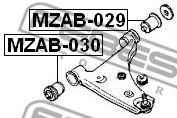 Сайлентблок рычага FEBEST MZAB-030 - Фото 1