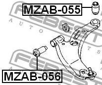 Сайлентблок рычага FEBEST MZAB-056 - Фото 1
