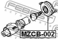 Подвесной подшипник карданного вала FEBEST MZCB-002 - Фото 1