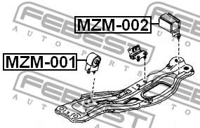 Подушка двигателя FEBEST MZM-001 - Фото 1