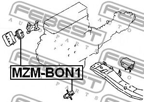 Подушка двигателя FEBEST MZM-BON1 - Фото 1