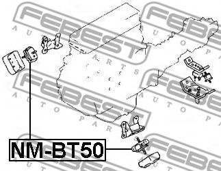 Подушка двигателя FEBEST MZM-BT50 - Фото 1