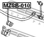 Опора, стабилизатор FEBEST MZSB-010 - Фото 1