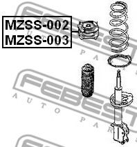 Опора амортизатора FEBEST MZSS-002 - Фото 1