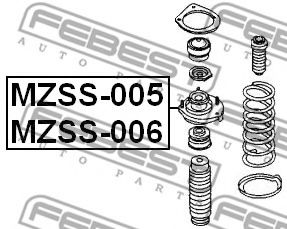 Опора амортизатора FEBEST MZSS-006 - Фото 1