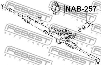 Сайлентблок рулевого механизма FEBEST NAB-257 - Фото 1