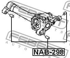 Опора, дифференциал FEBEST NAB-298 - Фото 1