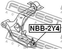 Ремкомплект шаровых опор FEBEST NBB-2Y4 - Фото 1
