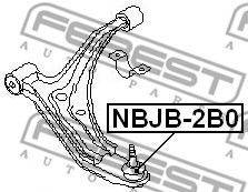 Ремкомплект шаровых опор FEBEST NBJB-2B0 - Фото 1