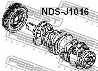 Шкив коленвала FEBEST NDS-J1016 - Фото 1