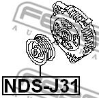 Шкив генератора FEBEST NDS-J31 - Фото 1