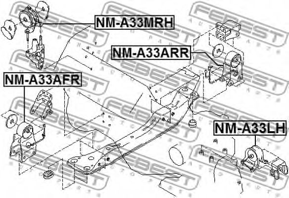 Подушка двигателя FEBEST NM-A33ARR - Фото 1