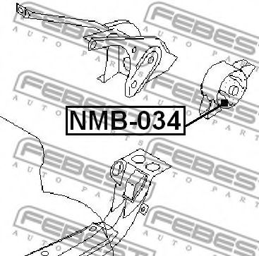 Подушка двигателя FEBEST NMB-034 - Фото 1