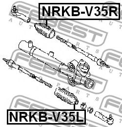 Пыльник рулевой рейки FEBEST NRKB-V35R - Фото 1