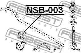 Опора, стабилизатор FEBEST NSB-003 - Фото 1