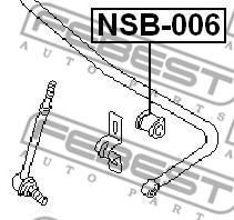 Опора, стабілізатор FEBEST NSB-006 - Фото 1
