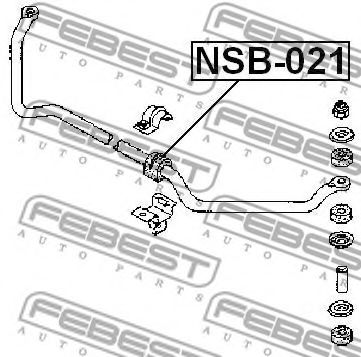 Опора, стабилизатор FEBEST NSB-021 - Фото 1