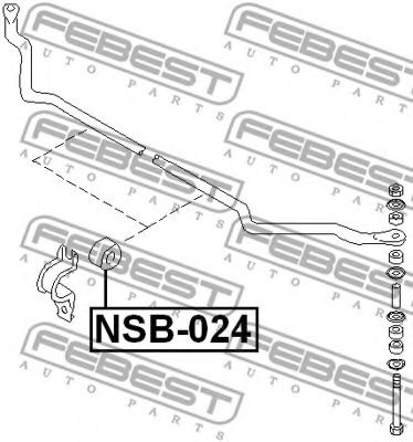 Опора, стабілізатор FEBEST NSB-024 - Фото 1