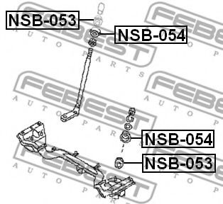 Сайлентблок рычага FEBEST NSB-053 - Фото 1