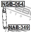 Дистанционная труба, амортизатор FEBEST NSB-064 - Фото 1