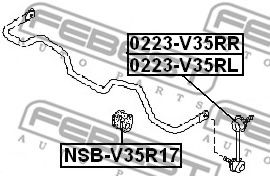 Опора, стабілізатор FEBEST NSB-V35R17 - Фото 1