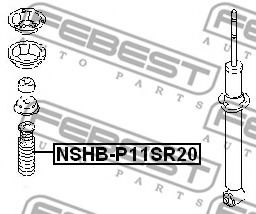 Пыльник амортизатора FEBEST NSHB-P11SR20 - Фото 1